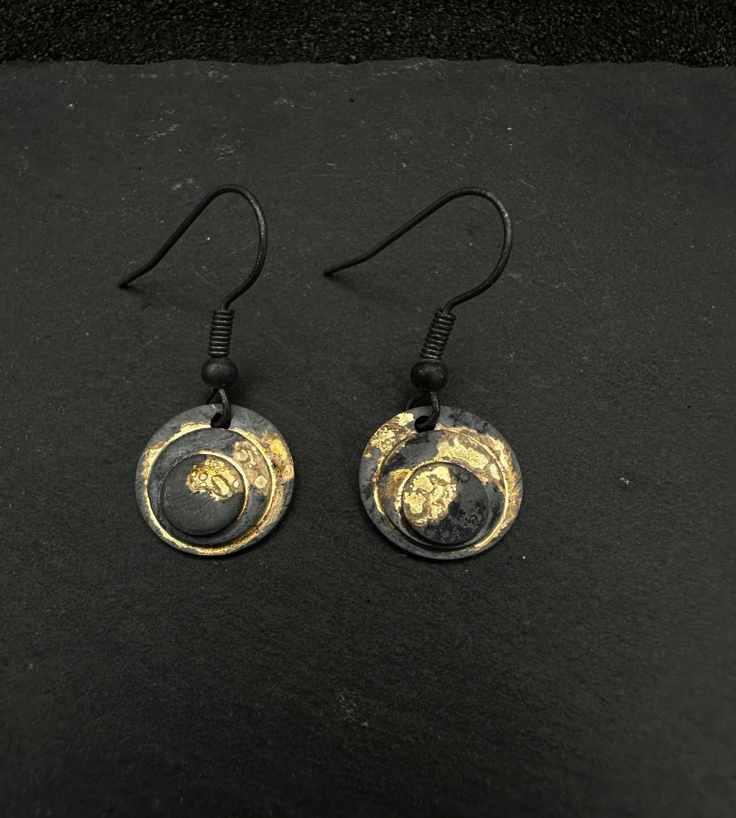 Tripple Layer Circle Earrings