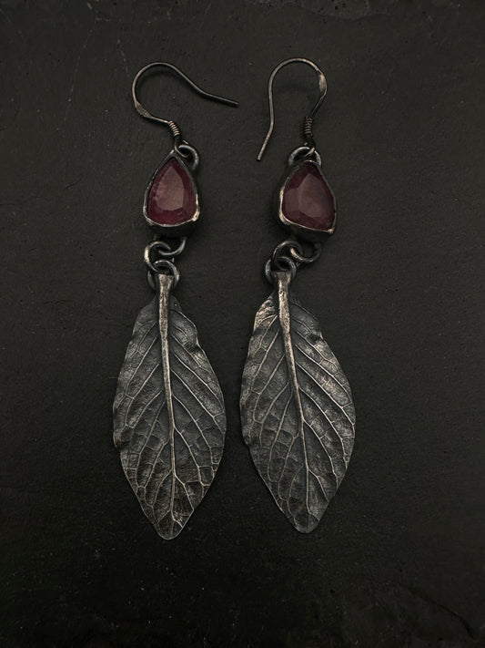 Pink Tourmaline Leaf