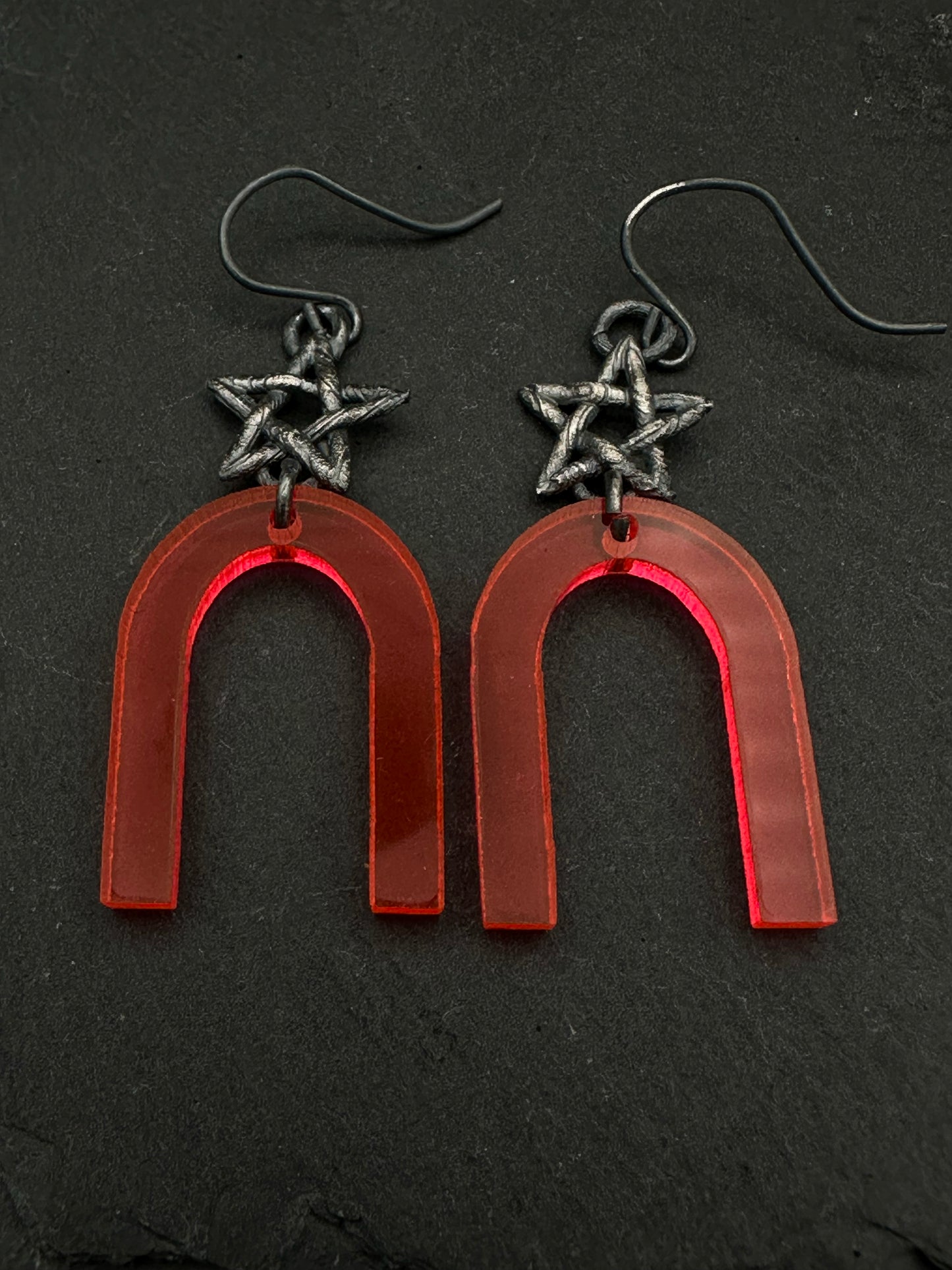 Pentagram Star Earrings