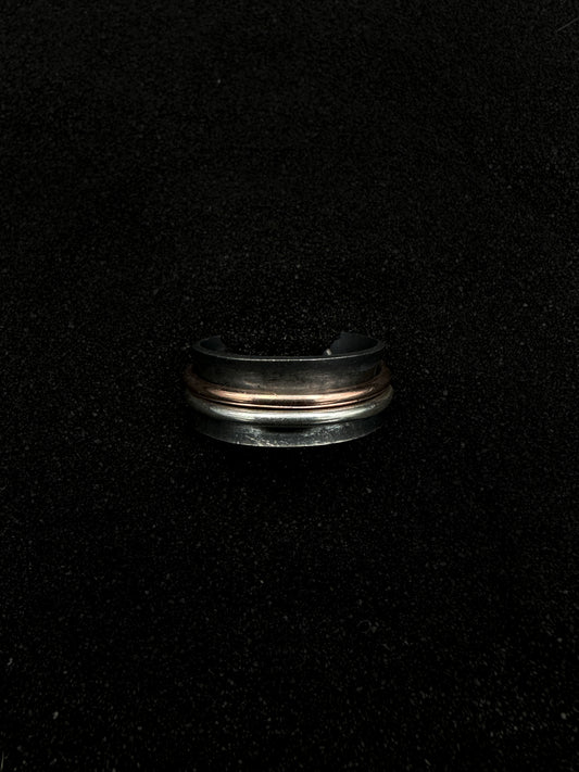 Silver and Gold Filled Spinner Ring